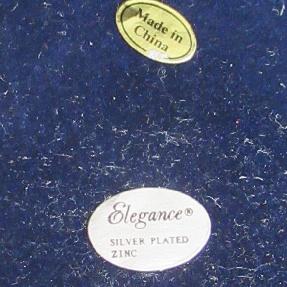 Art Deco Candle Holder, Pillar, Taper, Silver plated, Zinc, Distressed, Vintage - Picture 11 of 14